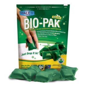 Walex Bio-Pak Express Green Waste Cassette Drop-In Sachets (15) - Septic Safe
