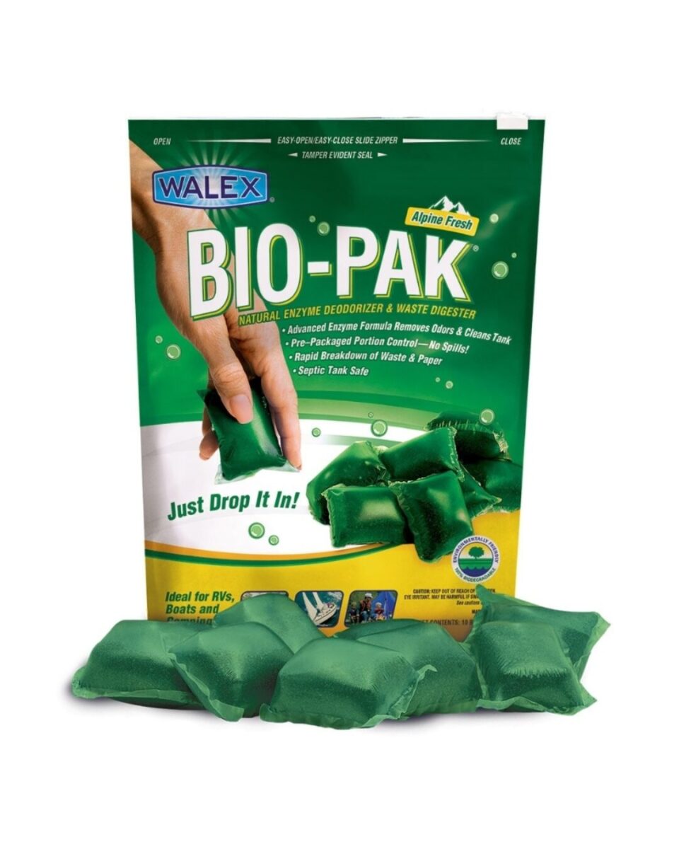 Walex Bio-Pak Express Green Waste Cassette Drop-In Sachets (15) - Septic Safe