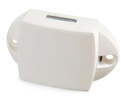 Camec Large Back Catch - Suit 23mm Buttons - White