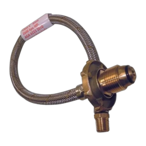 Coast RV S/S Flexible Hose 450mm w Hand Wheel For Single Bottle Kit