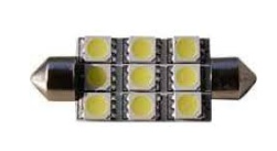 LED FESTOON 9 LEDs 41-42mm 12 VOLT COOL WHITE