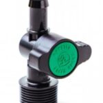 Antelco Threaded & Barbed Valve | 3/4" Male x 13mm BSP | Green/Black