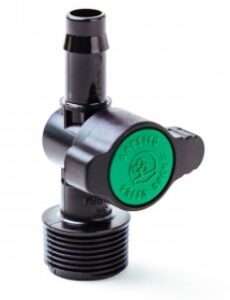 Antelco Threaded & Barbed Valve | 3/4" Male x 13mm BSP | Green/Black
