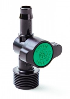 Antelco Threaded & Barbed Valve | 3/4" Male x 13mm BSP | Green/Black