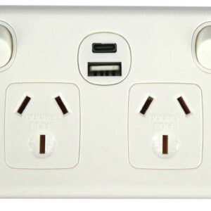 Double Pole Double Power Point with Dual Type A&C Charging Outlets