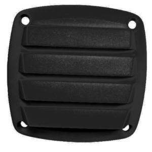 Plastic Louvre Vent 90 x 90 Black