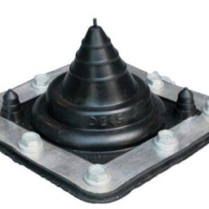 FLASHING 0 SOLAR 0-35MM PIPE 100 X 100MM BASE BLACK PREM