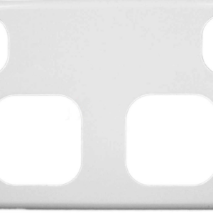 DOUBLE POWER POINT COVER PLATE - WHITE
