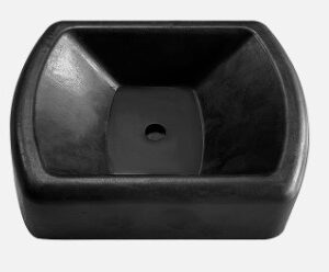 Coast RV 150mm Rubber Jockey Wheel Receiver