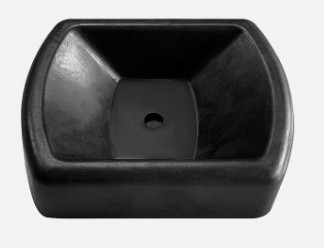 Coast RV 150mm Rubber Jockey Wheel Receiver