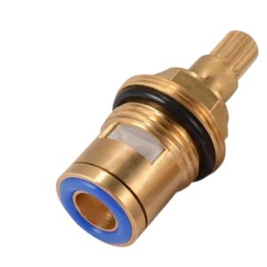 Brass Ceramic Stem Disc Cartridge Faucet Valve Replacement Quarter Turn 1/2" for HOT Tap