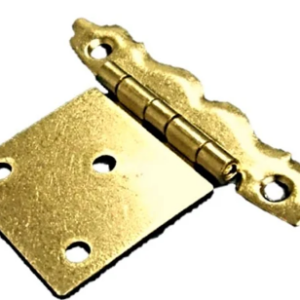 CUPBOARD HINGE FLAT - BRASS