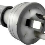 HPM Rear Entry Electrical Plug Top 3 Pin 10A - White