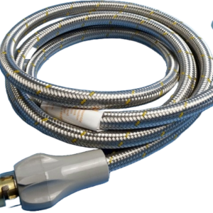 Coast RV S/S Flexible Hose 3000mm with Male Bayonet + Handle 3/8 SAE