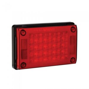 Narva Model 48 - L.E.D Rear Stop/Tail Lamp with Black Housing (200x131mm / 9-33v)