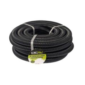 Coast RV Black Sullage Waste Hose - 10M Roll 25mm I.D.