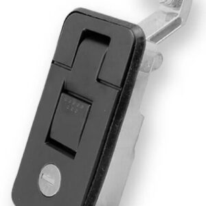 Square Push-Button Compression Latch - Large (Black)