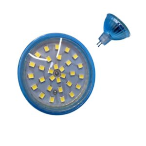 Caravan Wall Light MR16 LED Replacement Globe. WHITE. 12V. 3.5W