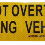 Do Not Overtake Turning Vehicle - Sticker
