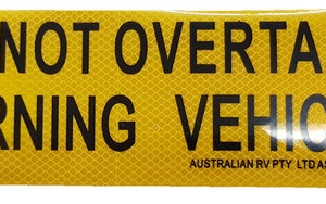 Do Not Overtake Turning Vehicle - Sticker