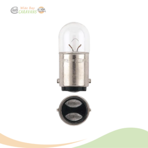 12V 5W R5W BA15D INCANDESCENT GLOBES (Blister pack of 2)