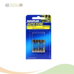 10 AMP 3AG GLASS FUSE (Blister pack of 5)
