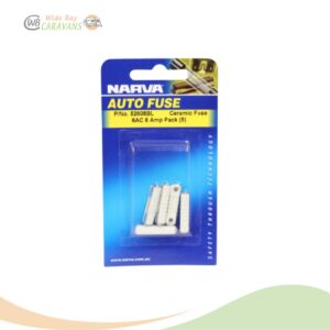 8 AMP WHITE 6AC CERAMIC FUSE (Blister pack of 5)